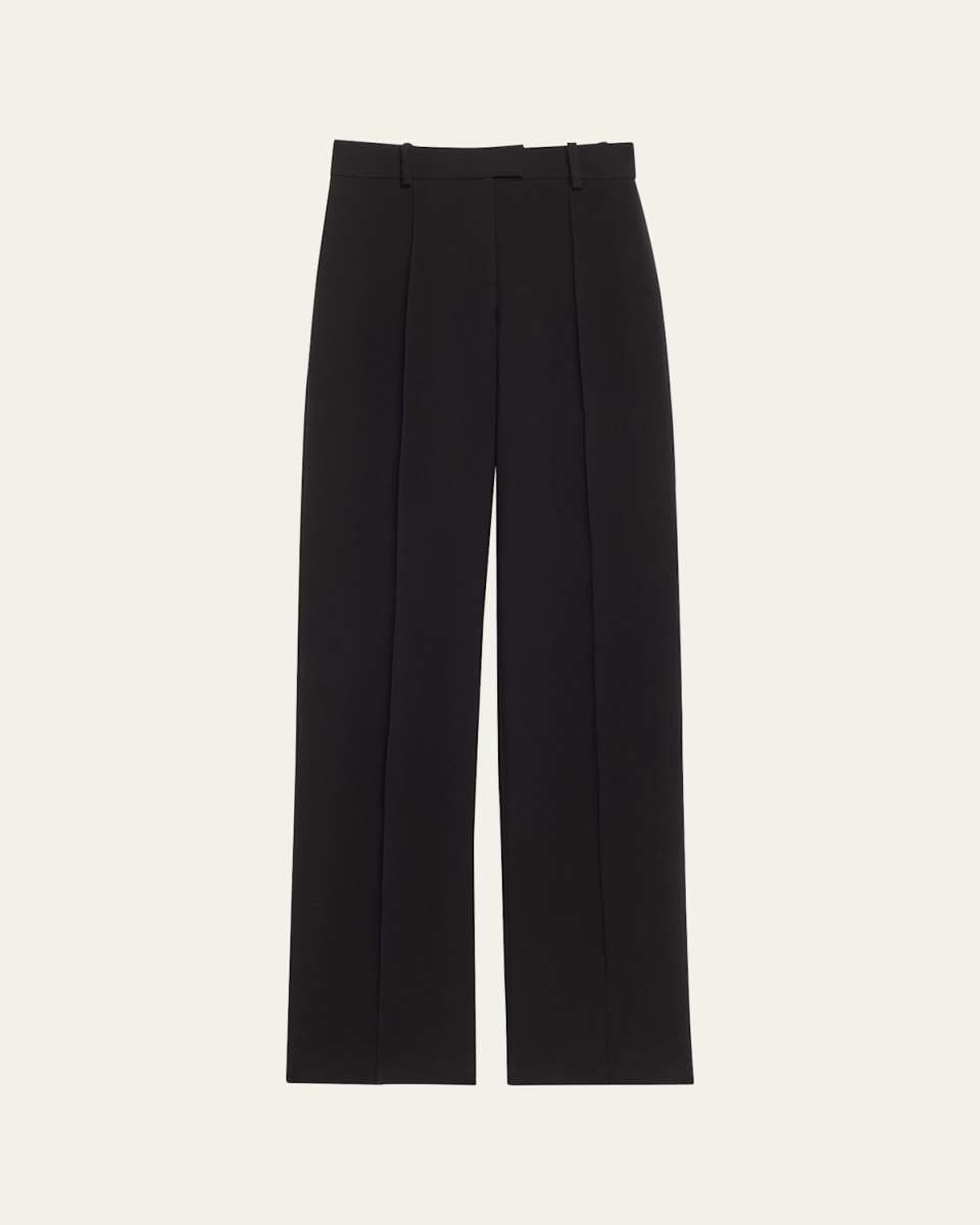 The Jax Straight Leg Wool Trousers